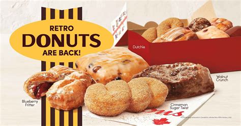 tim hortons | blue bay walk photos|Tim Hortons is bringing back four retro donuts across Canada next week.